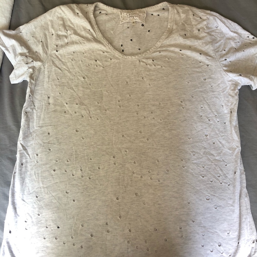 Pink martini distressed tee